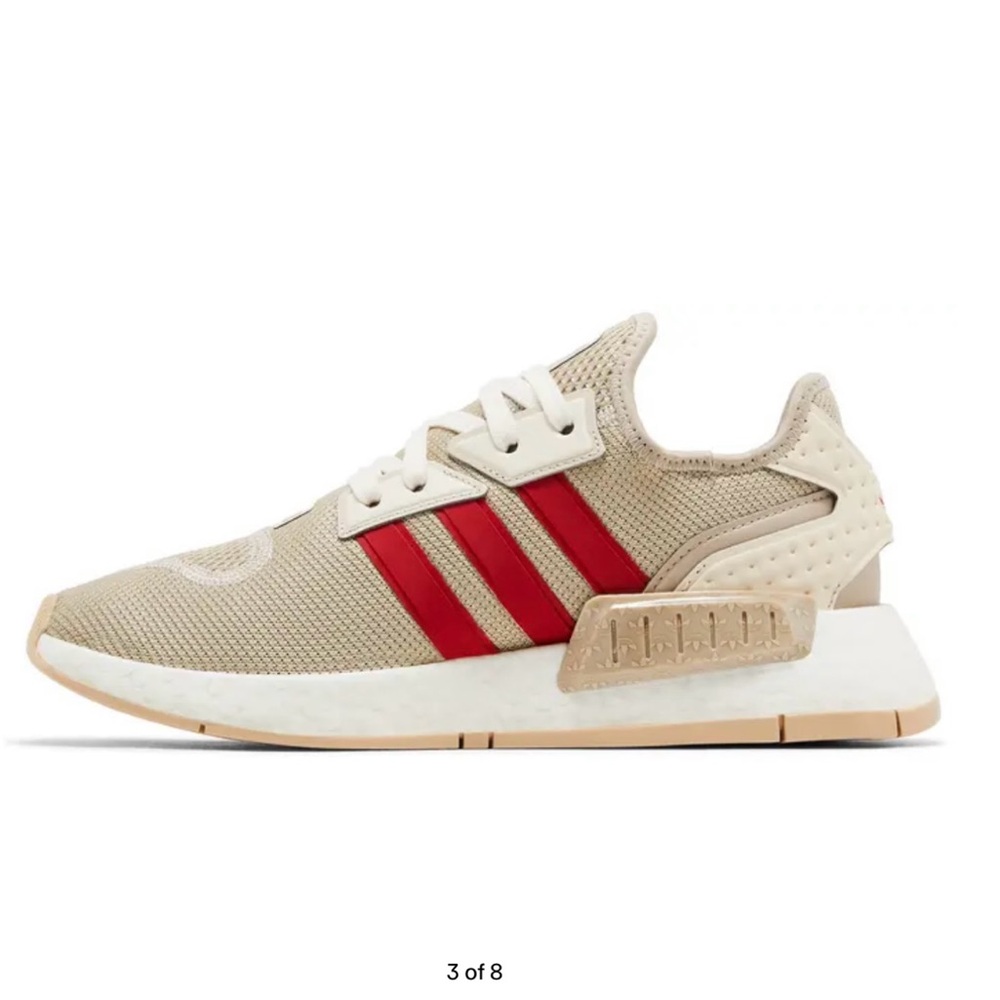 NEW Adidas Tan and Red Athletic Shoes - Picture 3 of 7